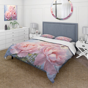 Pink Peony Perfection II - Duvet Cover Set